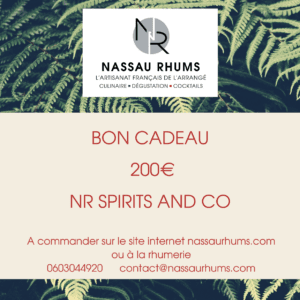 Carte Cadeau 200€ NR Spirits & Co
