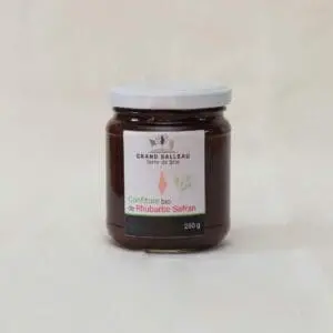 Ferme du Grand Balleau - Confiture bio de Rhubarbe Safran