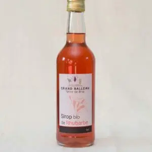 Ferme du Grand Balleau - Sirop de Rhubarbe Bio