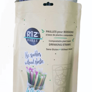 Rizpaille - Pailles 100% biodégradables compostables avec des couleurs naturelles